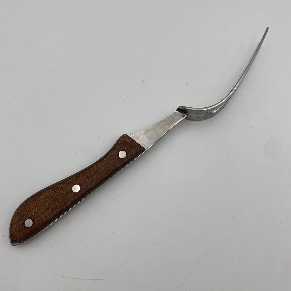 Vintage Regent Swords Lightning Edge Meat Carving Fork Stainless Japan 1960s 70s